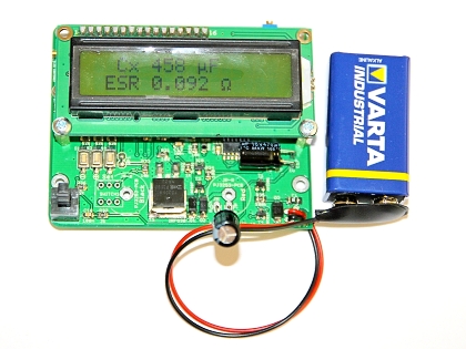 ESR PCB Top with LCD
